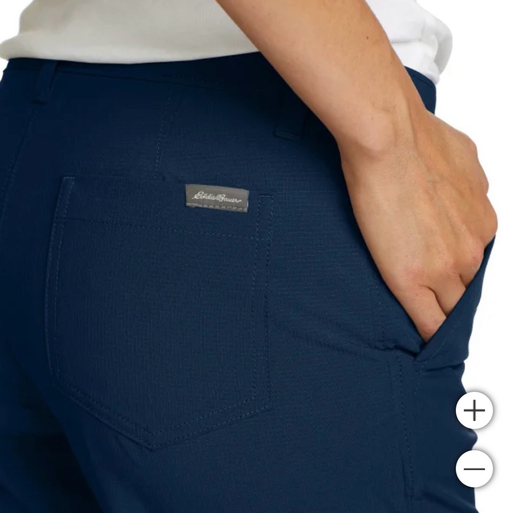 NWT Eddie Bauer Ladies' Ripstop Crop Pant, 4 - Picture 6 of 7